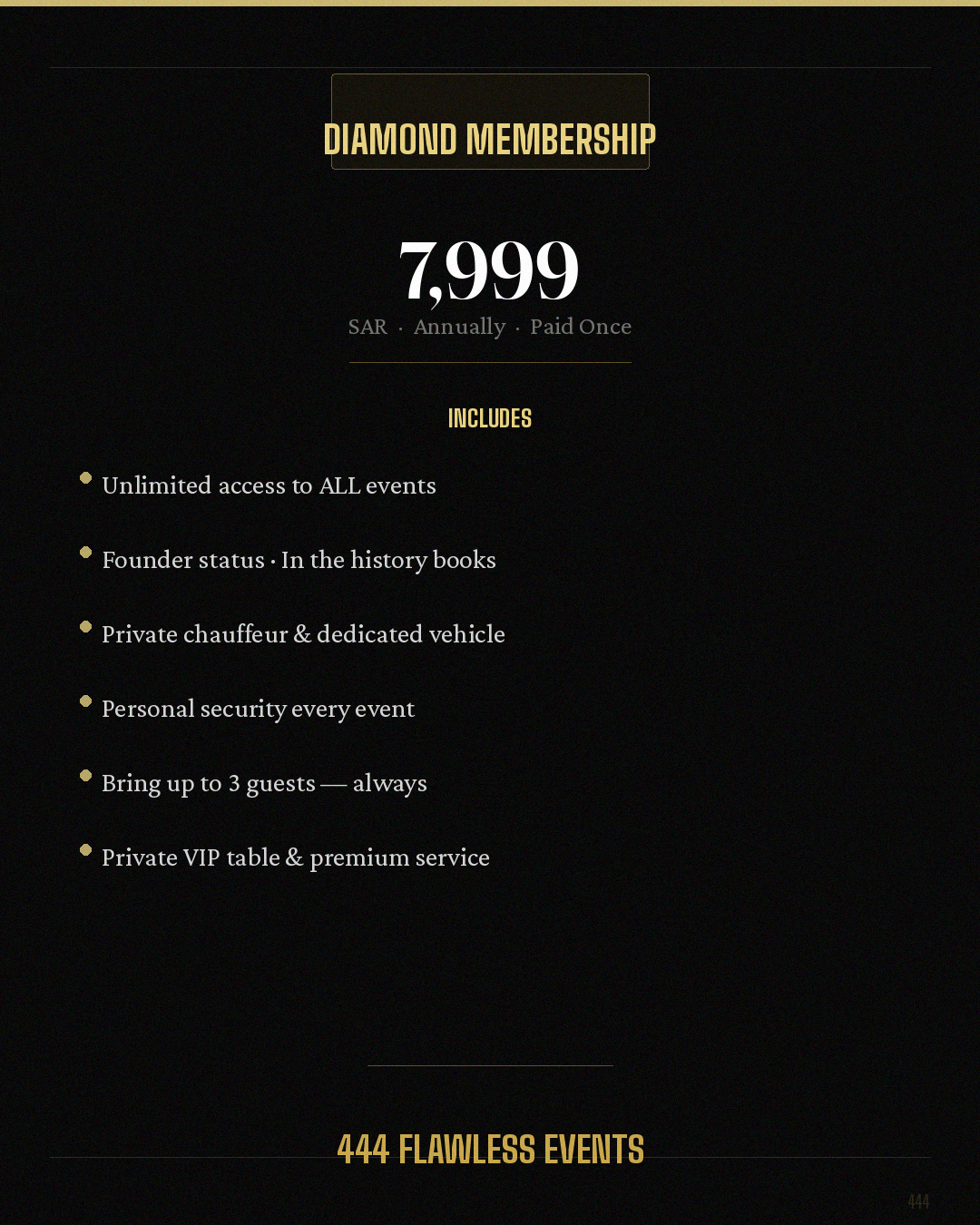 Diamond Membership